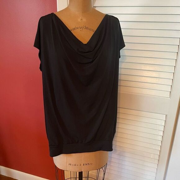 EASYWEAR BY CHICO’S | black sleeveless scoop neck top size 3 or L - Picture 1 of 4